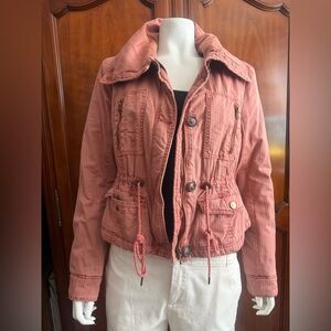 Anthropologie Women's Utility Jacket Size Small Ochre Color